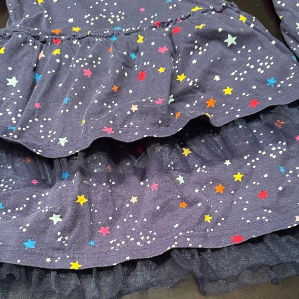 Hanna Andersson Purple Starry Layered Dress - Picture 4 of 4